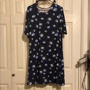 Floral Print Navy dress